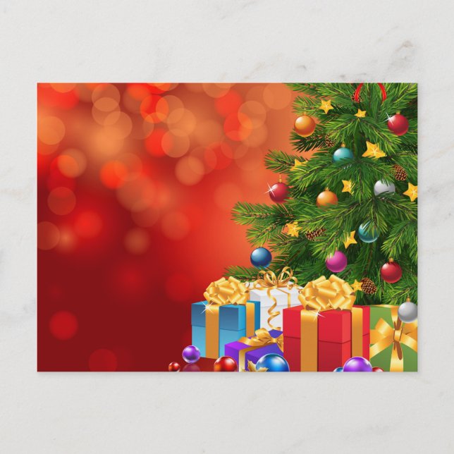 Árbol de Navidad animado y regalos (Anverso)