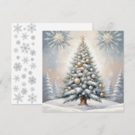 Árbol de Navidad Art Deco con adornos dorados