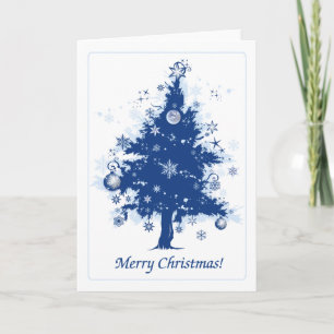 Árbol de navidad azul