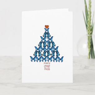 Árbol de navidad azul de la mariposa