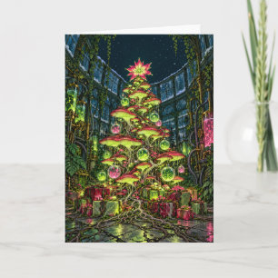 Árbol de Navidad Biopunk de Hongos Brillantes