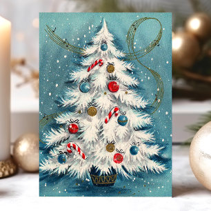 Árbol de Navidad blanco en la escena de Navidad co