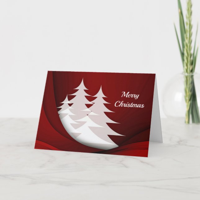 Árbol de navidad blanco moderno (Anverso)