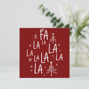 Árbol de Navidad Bonito Fiesta Fa La La La Acogedo