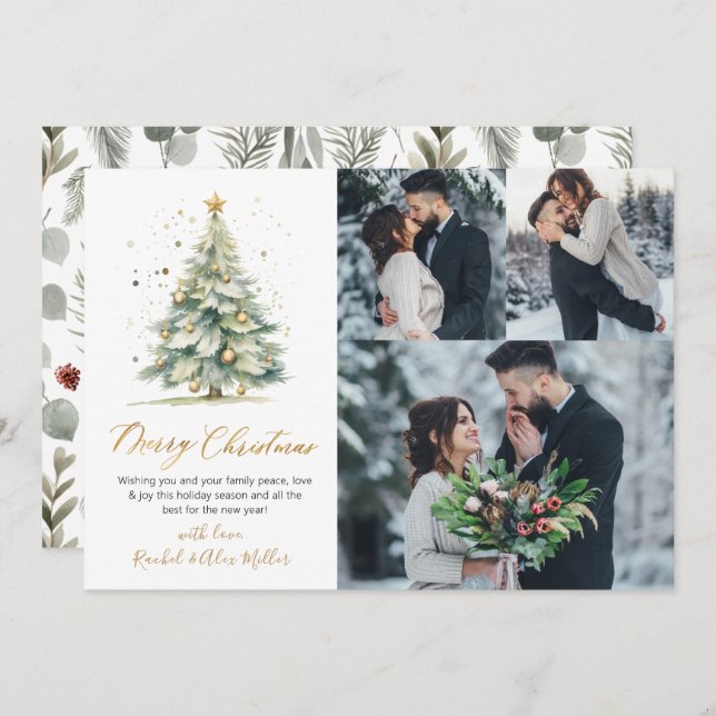 Árbol de Navidad Botánico 3 Multifoto (Anverso / Reverso)