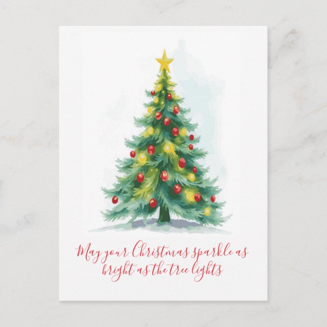 Árbol de Navidad Brillante de Fiesta (Anverso)