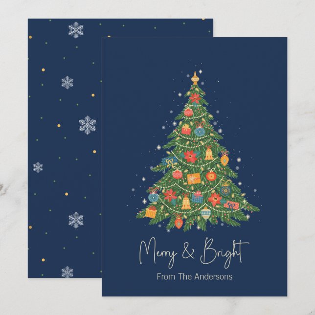 Árbol de navidad brillante y amargo (Anverso / Reverso)