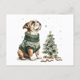 Árbol de Navidad Bulldog inglés para navidades