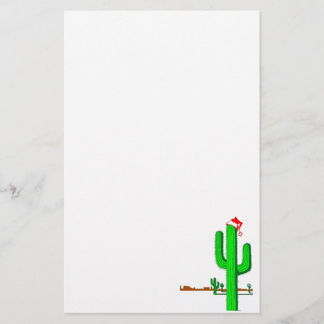 Árbol de Navidad Cactus - Papelería (Anverso)