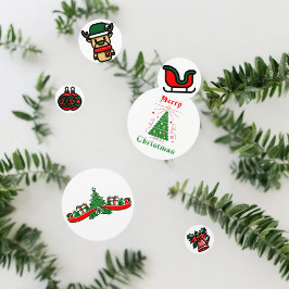 Árbol de Navidad Campanas Regalos Confeti de Mesa