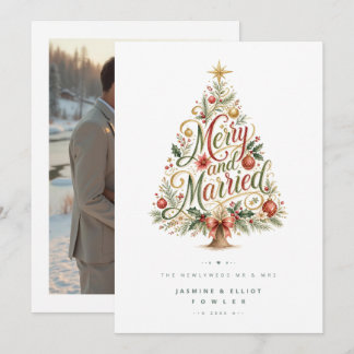 Árbol de Navidad Caprichoso Foto de Recién Casados