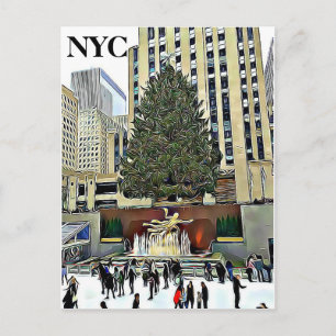 Árbol de navidad central magnífico de New York