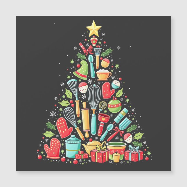 Árbol de Navidad Chef de repostería Xmas  (Anverso)
