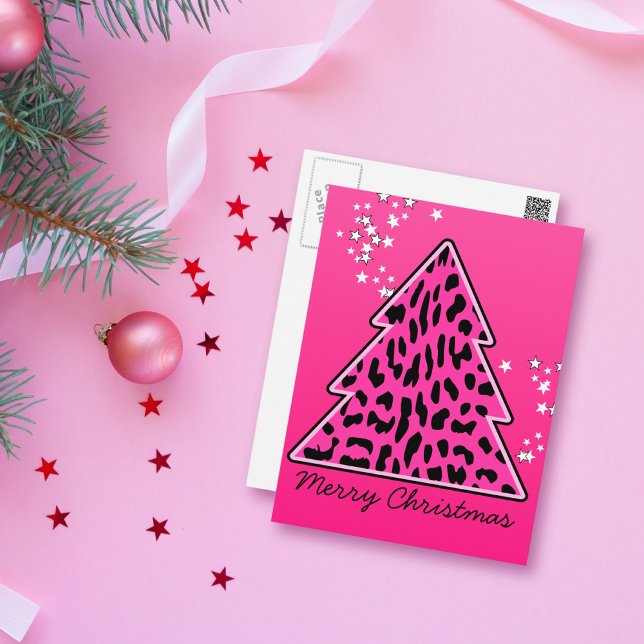 Árbol de Navidad Chetah Leopardo Rosa (Subido por el creador)