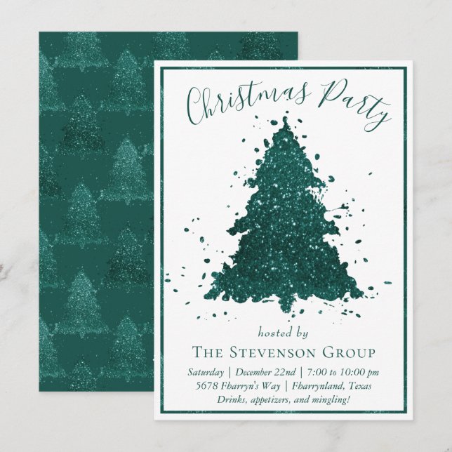Árbol de Navidad clásico | Fiesta Kelly Green (Anverso / Reverso)