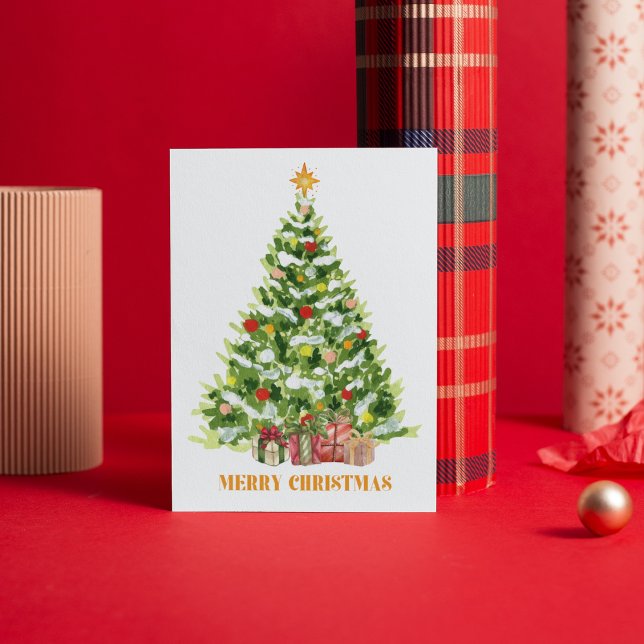 Árbol de Navidad clásico presenta navidades de col (Subido por el creador)
