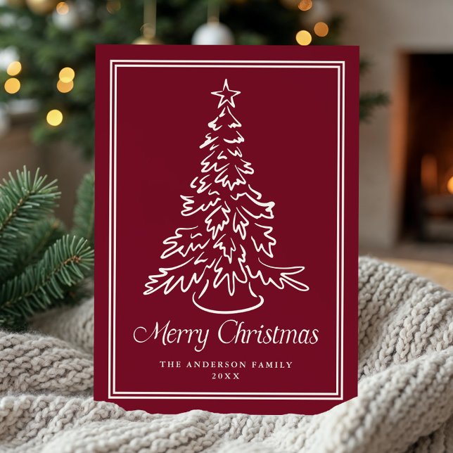 Árbol de Navidad Clásico Tarjeta de Navidad de Ará (Subido por el creador)