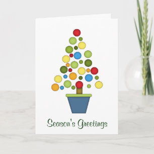 Árbol de Navidad colorido + guirnalda