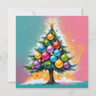 Árbol de Navidad con adornos brillantes y colorido