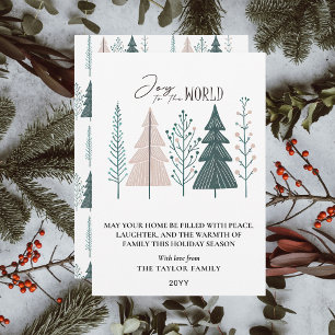 Árbol de Navidad con Alegría Boho Botánica Elegant