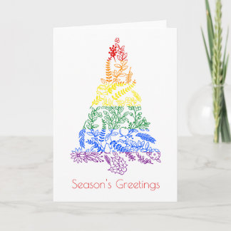 Árbol de Navidad con arco iris