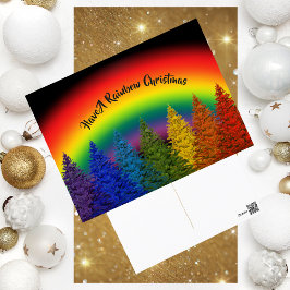 Árbol de Navidad con arcoiris personalizado