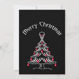 árbol de Navidad con calavera