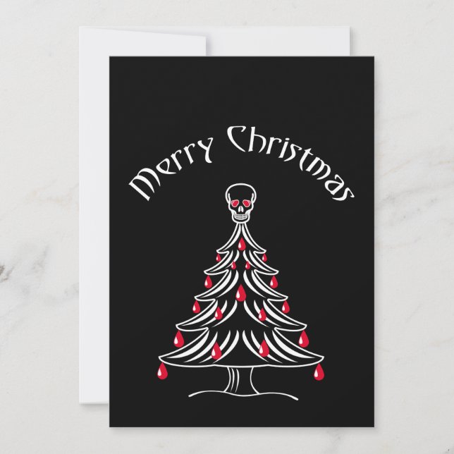 árbol de Navidad con calavera (Anverso)