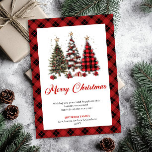 Árbol de Navidad con Cuadro de Búfalo con Acento D
