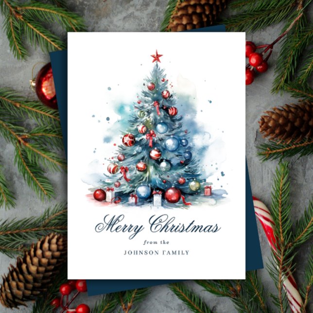 Árbol de Navidad con estilo de color azul (Subido por el creador)