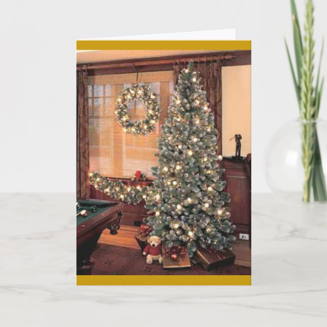 Árbol de Navidad con la guirnalda (Anverso)