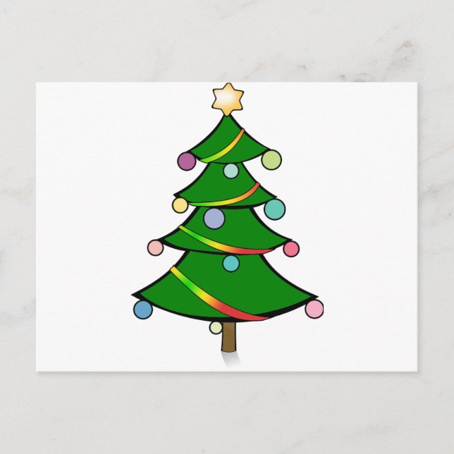 Árbol de navidad con la guirnalda de Rasta (Anverso)