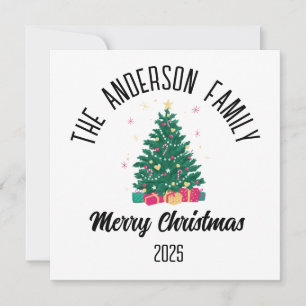 Árbol de Navidad con Luces Nombre Personalizado