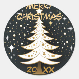 Árbol de Navidad con Pegatina de ornamentos de pla