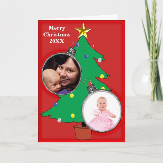 Árbol de Navidad con tus fotos (Anverso)