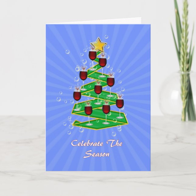 Árbol de Navidad con Vino (Anverso)