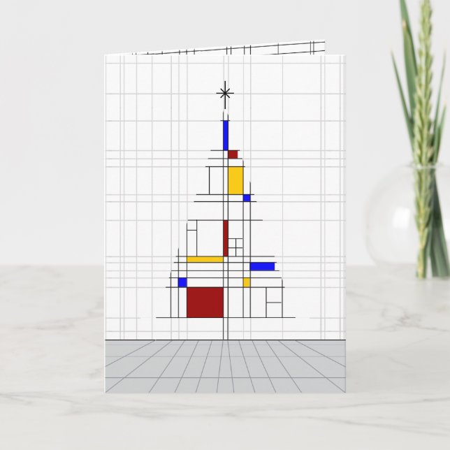 Árbol de Navidad - Cuadrícula Minimalista (Anverso)