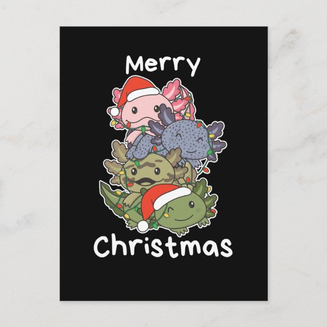 Árbol de Navidad de Ajolotes Animales de Navidad A (Anverso)