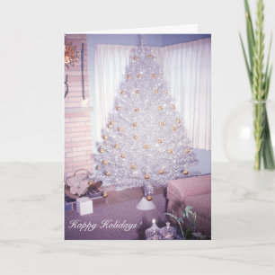 Árbol de navidad de aluminio vintage