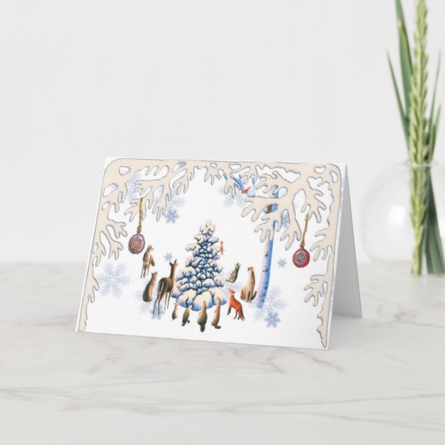 Árbol de Navidad de animales (Anverso)