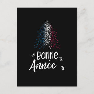 Árbol de Navidad de Año Nuevo con bandera francesa