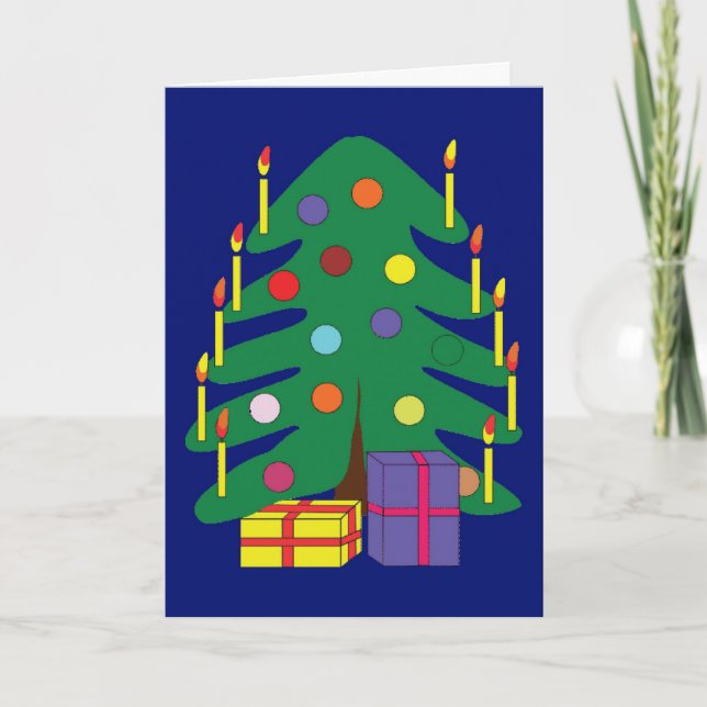 Árbol de Navidad de arte moderno - Una carta (Anverso)
