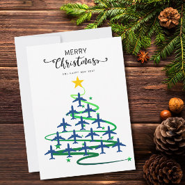 Árbol de Navidad de aviones, foto Minimalista