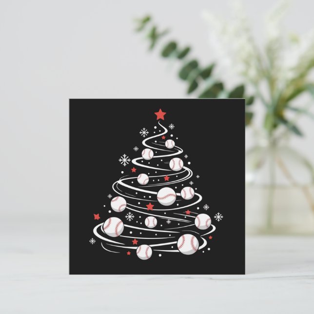 Árbol de Navidad de béisbol Amante de árboles de N (Anverso de pie)