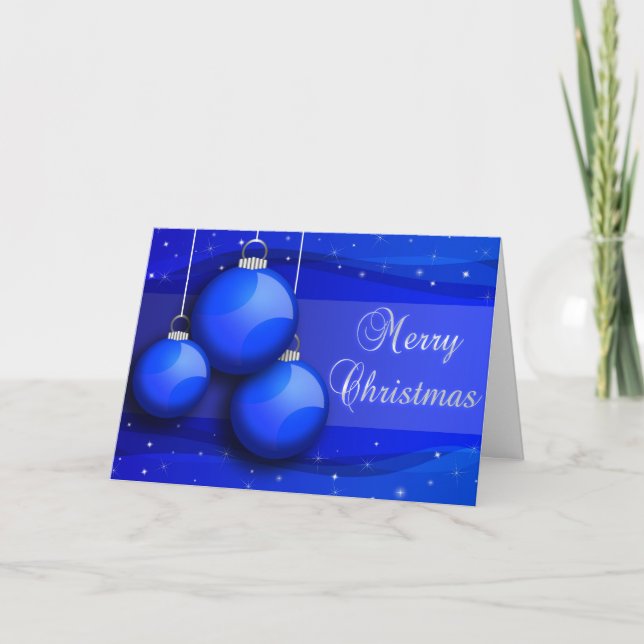 Árbol de navidad de Blue Baubles (Anverso)