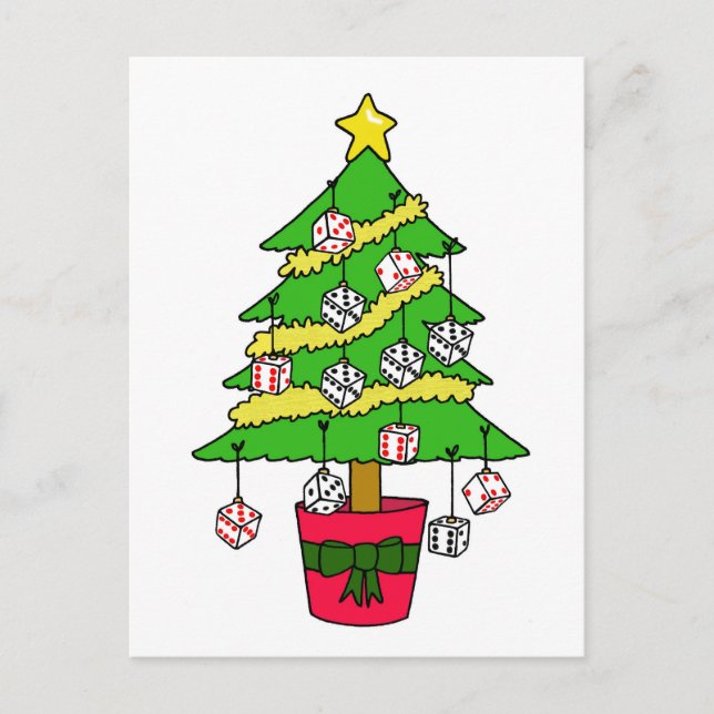 Árbol de navidad de Bunco Dice (Anverso)