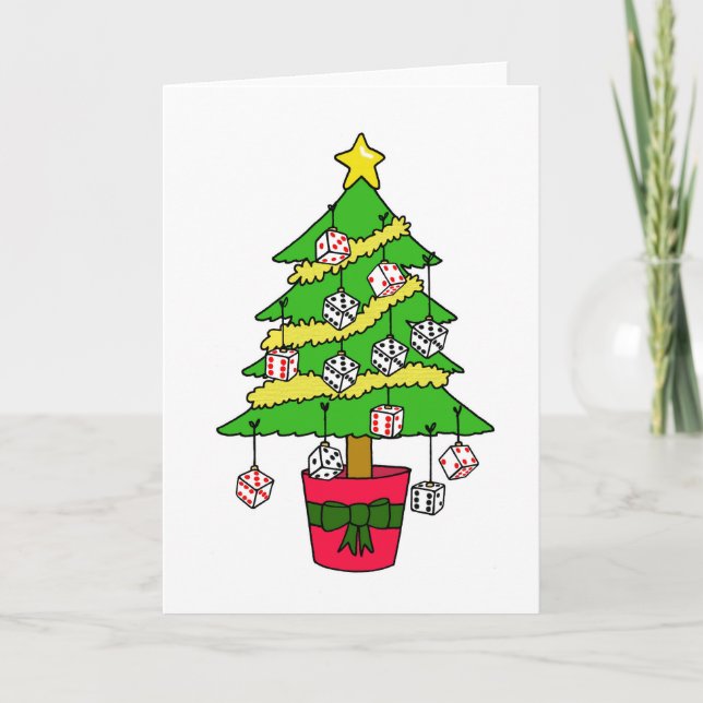 Árbol de navidad de Bunco Dice (Anverso)