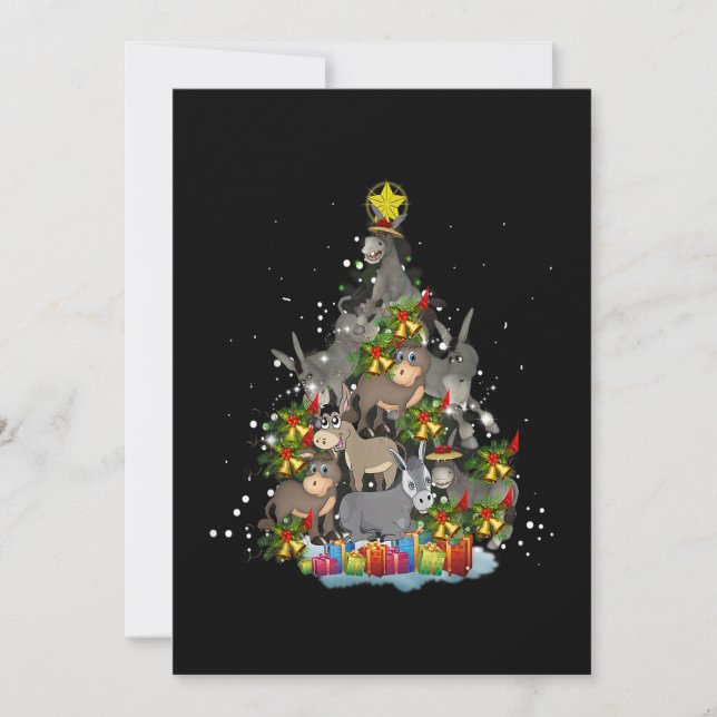 Árbol de Navidad de burro Regalos divertidos para  (Anverso)