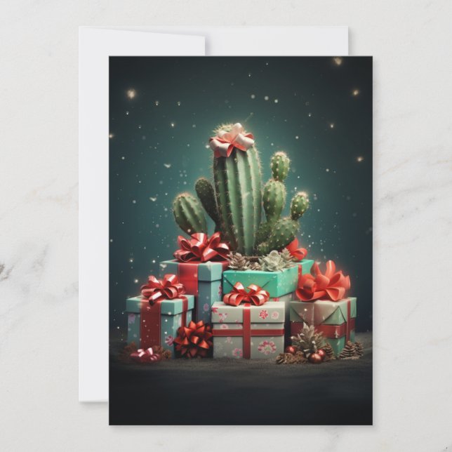 Árbol de Navidad de Cactus (Anverso)