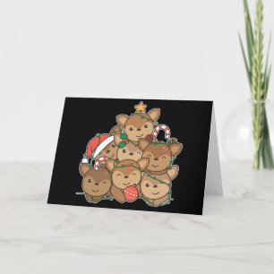 Árbol de Navidad de ciervo Divertido animal Navida